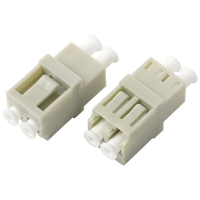 Unique Bargains 2 Pcs Coque Grise mm Connecteur Fibre Optique Duplex LC à LC