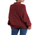 thumbnail image 4 of MesaSe Automne Hiver Femmes Col Roulé Pull à Manches Longues en Vrac Gros Pull en Tricot, 4 of 7