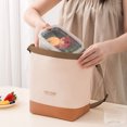 thumbnail image 4 of TIMIFIS Insulated Bento Boxs, Color Matching Crossbody Handheld Insulated Lunch Bag Multifunctional Outdoor Travel Picnic Bag Waterproof and Oil-Proof Large Capacity Lunch Bag Kitchen Appliances, 4 of 6