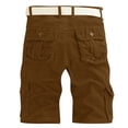 thumbnail image 4 of Yuyuzo Shorts Cargo pour Hommes avec Multiples Poches Coupe Classique Décontractée Été Plein Air Randonnée Tactique Entraînement Salopettes Shorts, 4 of 6