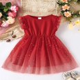 thumbnail image 2 of Toddler Girls Summer Sleeveless O Neck Star Moon Print Tulle Dress, 2 of 9