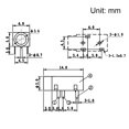 thumbnail image 4 of Unique Bargains 3.5 mm Audio Jack Connector PCB Mount Female Socket 3Pin PJ-320 5pcs, 4 of 4