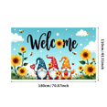 thumbnail image 1 of Welcome Banner with International Flags Circular Design Background Event Decoration Party Supplies Global Conference Backdrop Indoor Outdoor Display, 1 of 4