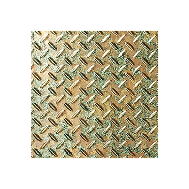 Fasade Diamond Plate Copper Fantasy Wall Panel Sample 12" x 12"