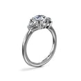 thumbnail image 2 of 1.00 Carat Excellent Round Cut Real Diamond New Design Three Stone Ring for Wedding Solid 18K White Gold Size 11, 2 of 8