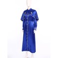thumbnail image 4 of Manyakai Women Graduation Gown Judge Pastor Robes Long Sleeve Halloween Theme Party Performance Blue S, 4 of 7