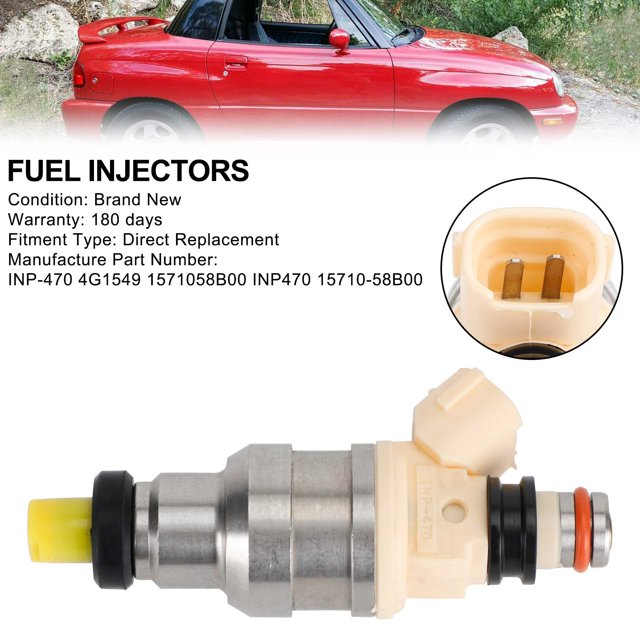 1 Pcs Injecteurs de Carburant INP-470 Compatibles avec Suzuki Sidekick X-90 1,6 L Compatibles avec Chevy Tracker