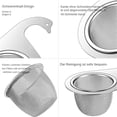 thumbnail image 4 of Binwennn Ssiioob Fine Mesh Stainless Steel Colander Stainless Steel Filter Kitchen 304 Stainless Steel Draining Stainless Steel Fine Mesh Strainer Kitchen Gadgets Bread Board Rack Dish Drainer Rack, 4 of 8