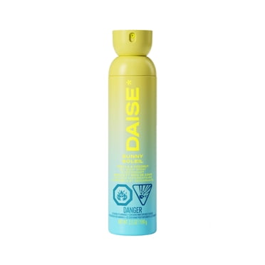 DAISE Spray et déodorant pour tout le corps Sunny Daise à la vanille et à la noix de coco pour une fraîcheur de 24 heures, 3.5 oz/120 mL