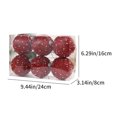 thumbnail image 3 of Meitianfacai Exquisite Christmas Ball Creatives Design Holiday Party Venue Decorations Christmas Tree Hanging Decorations Gift Ball, Red, 3 of 6