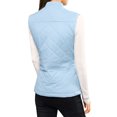 thumbnail image 3 of INSPIRE CHIC Gilets d'Extérieur pour Femmes Col Montant Gilet Rembourré Gilet à Fermeture Éclair TP Bleu Pâle, 3 of 6