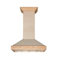 thumbnail image 3 of ZLINE 48 in Unfinished Wooden Wall Mount Range Hood - Includes Motor, 3 of 7