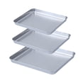 thumbnail image 3 of Luzkey Plaque de Cuisson en Acier Inoxydable Construction Robuste Surface Brossée Polyvalente Plateau de Four Rectangulaire pour Cuisson Restaurant, 3 of 8