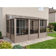 thumbnail image 1 of Gazebo Penguin Florence 8 pi x 12 pi Toit en Polycarbonate Solarium Mural - Sable, 1 of 11
