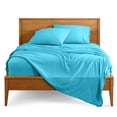 thumbnail image 1 of Bare Home Premium 1800 Collection Ensemble de Draps 3 Pcs, Très Grand Simple, Aqua, 1 of 10