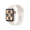 thumbnail image 1 of Restored Apple Watch SE (2nd Gen 2023) 40mm GPS + Cellular Starlight Aluminum Case with Starlight Sport Band M/L - Open Box, 1 of 6