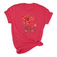 thumbnail image 4 of Meichang T-shirts pour Femmes Happy Valentines Day Hauts Bonbons Cœur T-Shirts Graphiques Hauts Col Rond Coupe Ample Manches Courtes T-Shirts Valentines Day pour Femmes, 4 of 5