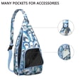 thumbnail image 2 of Nautical Night Sea Creatures Backpack - Glow-in-the-Dark Shark & Dolphin, 2 of 4