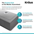 thumbnail image 4 of KRAUS Standart PRO 30 Pouces 16 Gauge Encastré Évier de Cuisine Simple en Acier Inoxydable, 4 of 8