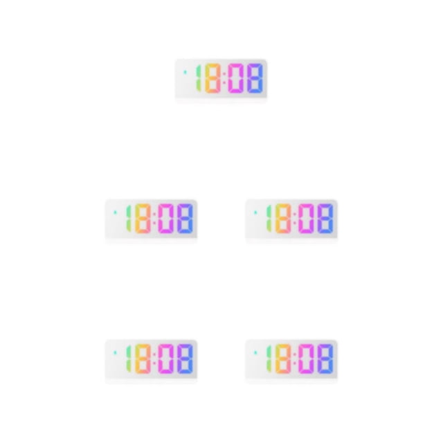 relayinert Colorful Digital Numbers For Easy Reading Large Display Screen Double Placement 8009D WhiteOuter 5Set