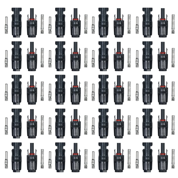 yeacher 20 Paires Connecteurs de Câble pour Panneau Solaire Mâle/femelle pour Système PV