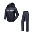 thumbnail image 3 of Motorcycle Raincoat with Jacket and Pants Rain Gear Elastic Transparent Raincoat 3XL Size, 3 of 7