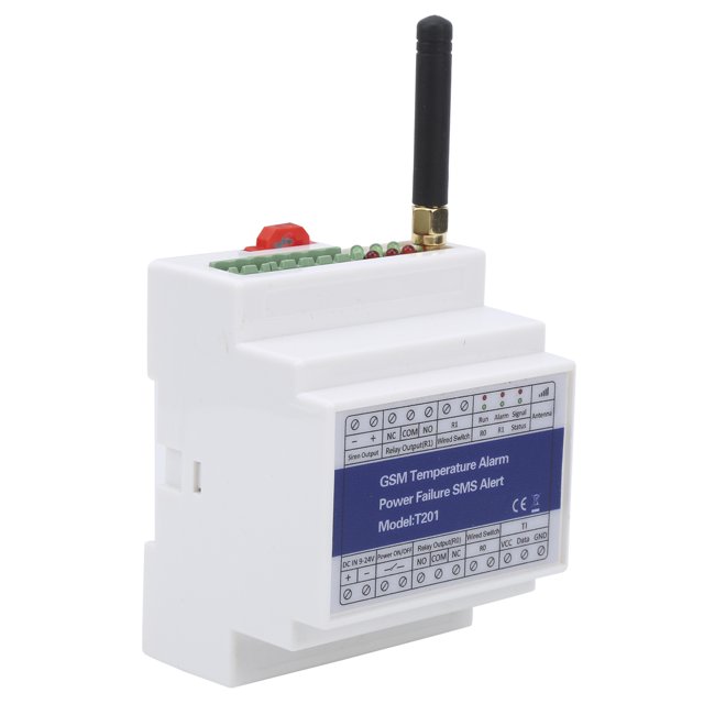 YLSHRF Moniteur de Température à Distance, Alarme de Température GSM SMS Alerte de Panne de Courant Télécommande Surveillance Prise en Charge du Rapport de Minuterie, Alarme de Température GSM
