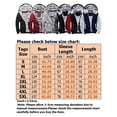 thumbnail image 2 of LUXUR Sweat à Capuche pour Hommes Manches Longues Veste Pull Décontractée en Polaire Fermeture Éclair Complète W11 Noir L, 2 of 2