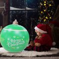 thumbnail image 1 of PEONAVET 24 Inch Giant Inflatable Christmas Ball Large Outdoor Blow Up Inflatables for Yards Lawns Porches Gardens Front Door Decorations(Green), 1 of 5