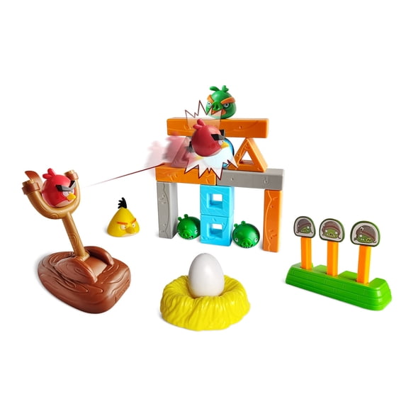 ROLOSO Newly Licensed Angry Birds Toys Playsets Build N&acirc; Launch Construction Brick Assembly Building Blocks Sets Pig City Strike 2 Takedown Space Planet Game