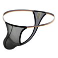 thumbnail image 1 of Fridja Men Casual Fashion Solid Charming Cutout Open File Ice Silk Briefs Moisture Wicking, 1 of 5