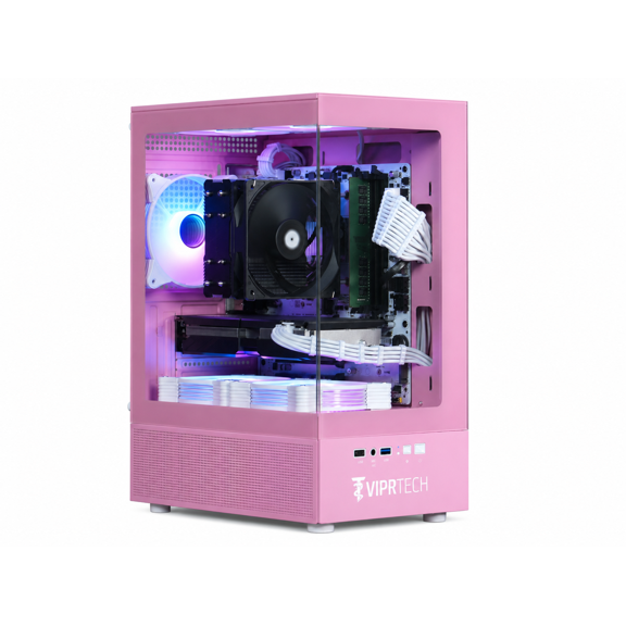 ViprTech Stryker 3.0 PC à Refroidissement Liquide - AMD Ryzen 7 (4,4 GHz), RTX 3060 12 Go, 16 Go DDR4, SSD 1T, Icon Pink