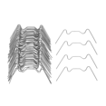 thumbnail image 1 of Greenhouse Glazing Clips, Stainless Steel W Type Clips Leaf Spring Clips for Greenhouse Glass House Twin-Hall Web 300PCS, 1 of 7