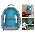 thumbnail image 3 of ziyahi Bird Carrier Cage Shoulder Bag Pet Parrot Travel Clear Backpack Light Blue, 3 of 7