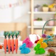 thumbnail image 3 of TIMIFIS Storage Rack, 2.95 Inch Easter Carrot Hanging Ornaments Artificial Easter Foam Glitter Carrots 10Pcs Easter Decorations for Home, 3 of 4