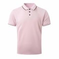 thumbnail image 4 of ylioge Mens Casual Golf Tees Shirts Pullover Short Sleeve Tshirts Shirt Button Collared Basic Solid Color Loose Comfort Relaxed Office Work Tops, 4 of 8