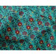 thumbnail image 4 of oneOone Silk Tabby Fabric Leaves & Floral Block Fabric Prints By Yard 42 Inch Wide, 4 of 4