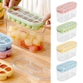 thumbnail image 2 of Hearth & Gear Ice Tray Home Refrigerator Large Capacity Storage Ice Food Grade Silicone Ice Tray Food Preservation Trays Silicone with Lids Silicone Ice Tray Large Rubber Ice Ice with for Freezer, 2 of 4
