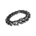 thumbnail image 4 of Baohd Gothic Punk Bracelet Titanium Steel Dragon Scale Bangle Black 8.26 inches, 4 of 9