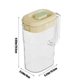thumbnail image 3 of Wzzjkit Plastic Pitcher, 2500ML Clear Water Pitcher with Lid, Fridge Jug, Shatterproof, Great for Iced Tea, Sangrias, Lemonade, Milk, Large Capacity Tea Pitcher, 3 of 7