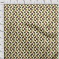 thumbnail image 3 of oneOone Viscose Chiffon Fabric Leaves & Floral Block Decor Fabric Printed BTY 42 Inch Wide, 3 of 4