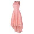 thumbnail image 4 of Robes Grande Taille Mode Femmes Col Rond Uni Vintage Élégant Midi Soirée Fermeture Éclair Sans Manches Robe de Fête Robes pour Femmes Élégantes Chic en Liquidation, 4 of 7