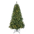 thumbnail image 2 of Holiday Time 7' Pre-Lit Braxton Fir Christmas Tree-Green, 2 of 6