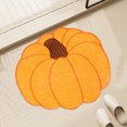 thumbnail image 4 of Orange Pumpkin Bath Mat For Bathroom, Cute Pumpkin Orange Bathroom Rug Non Slip Shaped Bathtub Rug Bathroom Tub Plush Shower Rugs Washable, 4 of 8