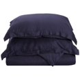 thumbnail image 1 of 400 Thread Count Egyptian Cotton King/ California King Duvet Cover Set Solid  Navy Blue, 1 of 1