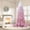 White, variant on Bingirl 4ft 6in Prelit Pink Gradient Snow Flocked Pencil Christmas Tree - Holiday Decoration with 100 Dual Color LED Lights, 320 Branch Tips & Metal Stand
