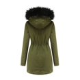 thumbnail image 3 of LSLJS Women Plus Size Winter Warm Composite Plush Button Lapels Jacket Outwear Coat, 3 of 4