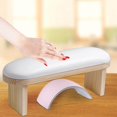 thumbnail image 5 of tredstone Oreiller Repose-Bras en PU Lavable pour Manucure Salon de Manucure Haute Blanche, 5 of 5