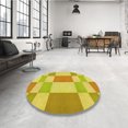 thumbnail image 4 of Ahgly Company Tapis d'Intérieur Lavables en Machine Rectangulaires Transitionnels Brun Caramel, 7' x 9', 4 of 7