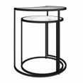 thumbnail image 4 of Mr. Kate Moon Phases Nesting End Tables, White Marble/Glass, 4 of 9